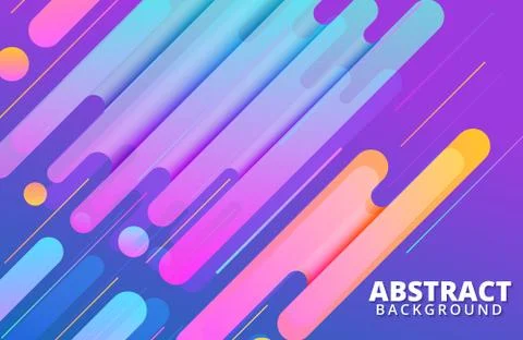 Abstract geometric background with dynamic shapes composition Stock Illustration