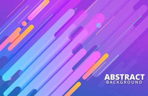 Abstract geometric background with dynamic shapes composition Stock Illustration
