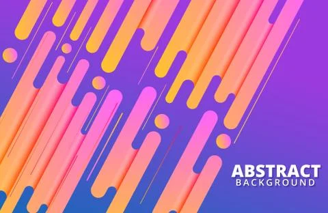 Abstract geometric background with dynamic shapes composition Stock Illustration