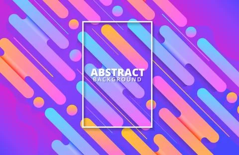 Abstract geometric background with dynamic shapes composition Stock Illustration