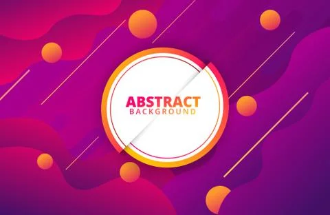 Abstract geometric background with dynamic shapes composition Stock Illustration