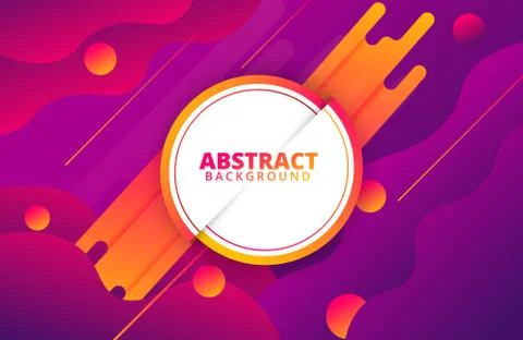 Abstract geometric background with dynamic shapes composition Stock Illustration