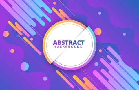 Abstract geometric background with dynamic shapes composition Stock Illustration