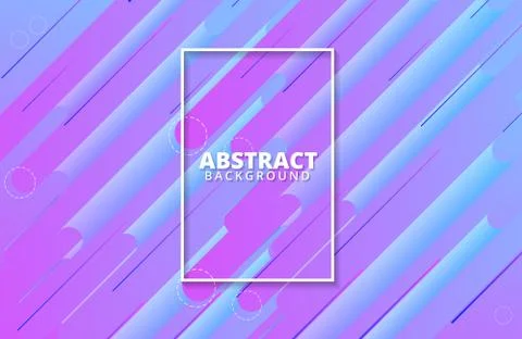 Abstract geometric background. Dynamic shapes composition Stock Illustration