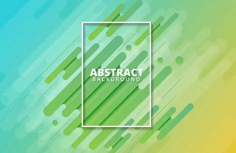 Abstract geometric background. Dynamic shapes composition Stock Illustration