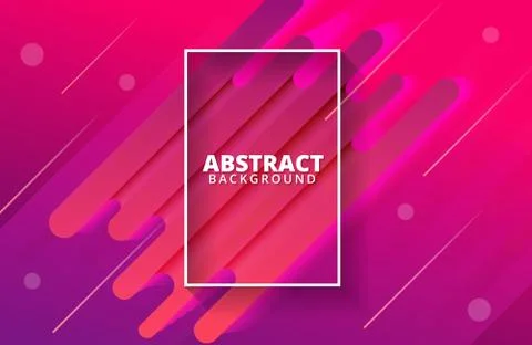 Abstract geometric background. Dynamic shapes composition Stock Illustration