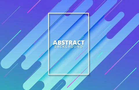 Abstract geometric background. Dynamic shapes composition Stock Illustration