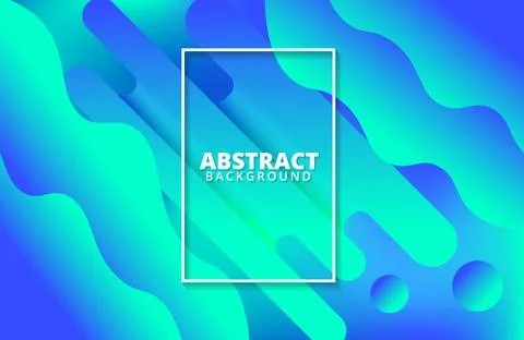 Abstract geometric background. Dynamic shapes composition Stock Illustration