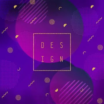 Abstract geometric background. Dynamic shapes composition. Stock Illustration