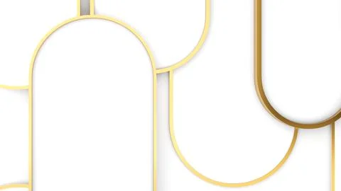 Abstract geometric background Elegant white and gold curved square Use in g.. Stock Photos