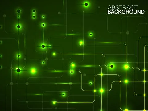 Abstract geometric background of engineering drawing. Technological wallpaper Stock Illustration