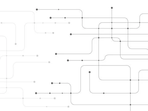 Abstract geometric background of engineering drawing. Technological wallpaper Stock Illustration