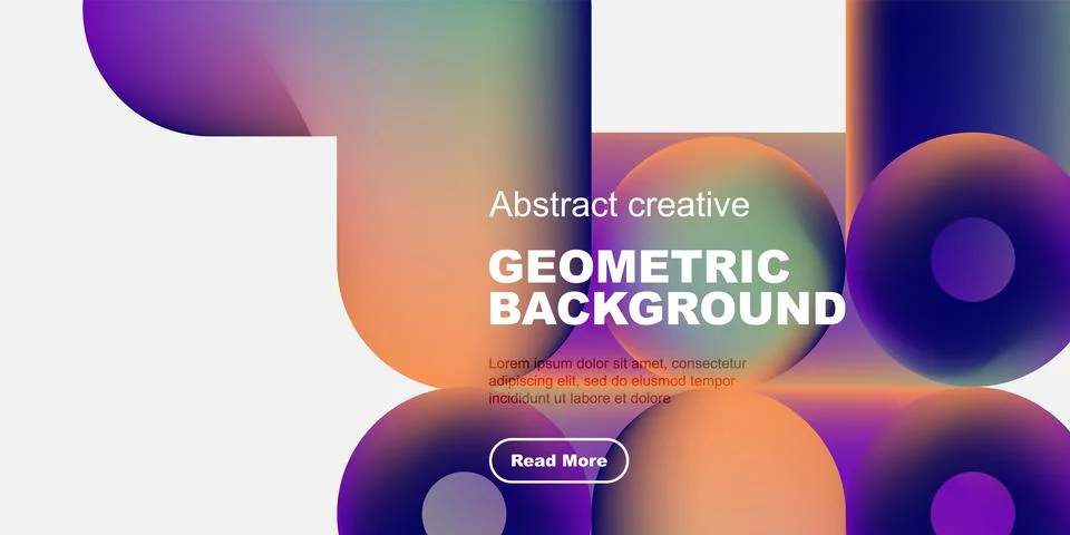 Abstract geometric background features vibrant colors, shapes. Modern design イラスト素材