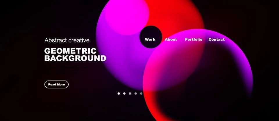 Abstract geometric background features vibrant pink, purple hues. Minimalist Stock Illustration