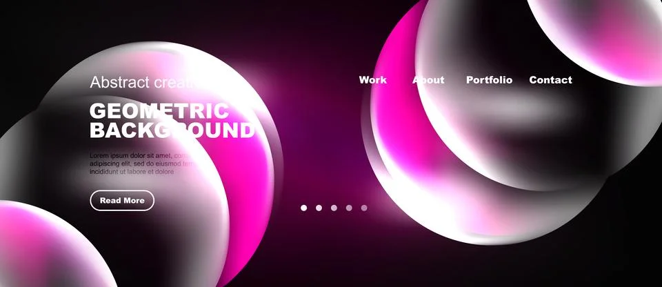 Abstract geometric background features vibrant pink, purple hues. Website h.. 스톡 일러스트