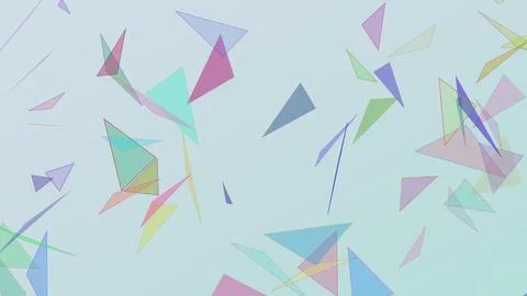 Abstract geometric background featuring colorful semi-transparent triangles.. Stock Illustration