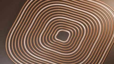 Abstract Geometric Background Featuring Concentric Rounded Square Shapes In.. Stock Photos