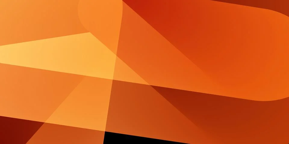 Abstract geometric background featuring flowing retro style orange and ambe.. Stock Illustration
