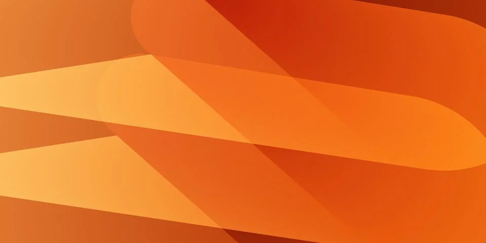 Abstract geometric background featuring flowing retro style orange, red and.. Stock Illustration