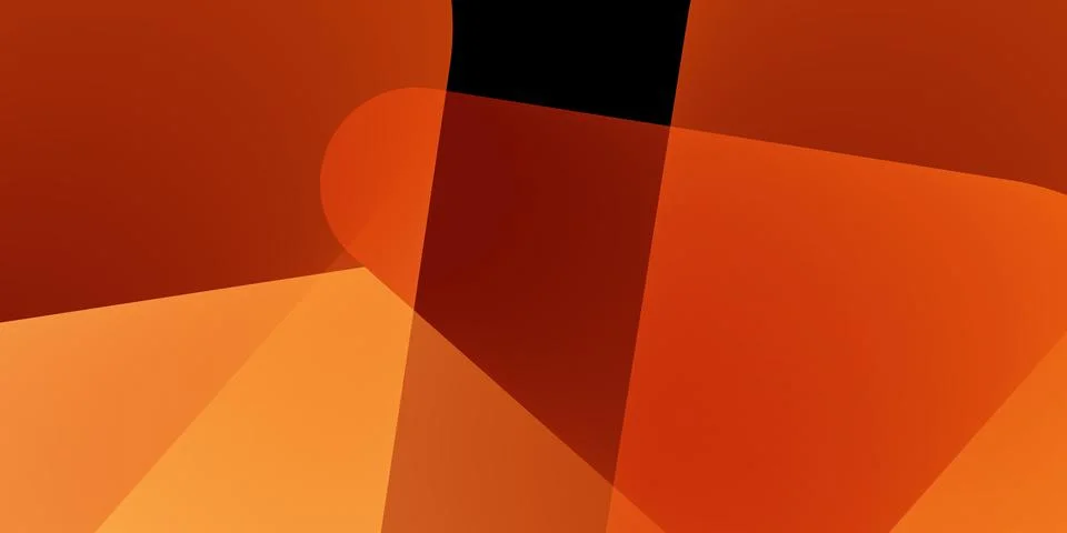 Abstract geometric background featuring flowing retro style orange and ambe.. Stock Illustration