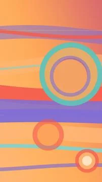 Abstract geometric background featuring layered rings and blurred circles i.. Stock Illustration