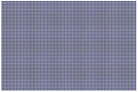 Abstract geometric background featuring a repetitive grid of small dark blu.. Ilustração Stock