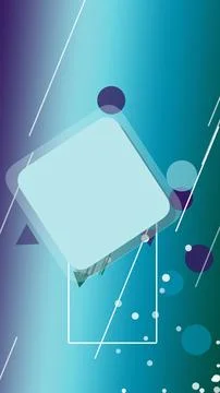 Abstract geometric background featuring teal gradients, layered polygons, a.. Stock Illustration