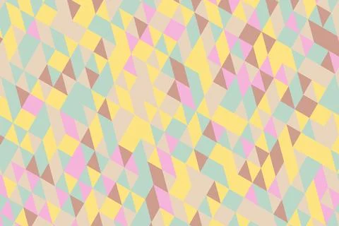 Abstract geometric background filled with multicolor triangles Stock Illustration