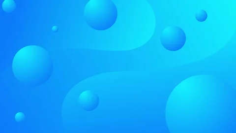 Abstract Geometric Background with Floating Blue Shapes and Smooth Curves Video stock 341926657