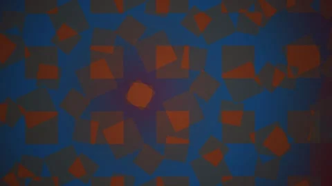 Abstract Geometric Background with Floating Cubes and Gradient Colors. Stock Footage 334456533