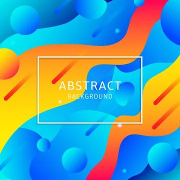 Abstract geometric background. Fluid vector illustration. Stock Illustration
