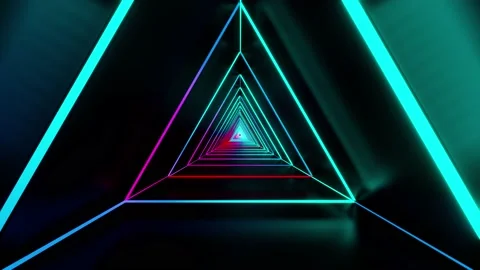 Abstract geometric background, fluorescent light, Stock Footage 139988045