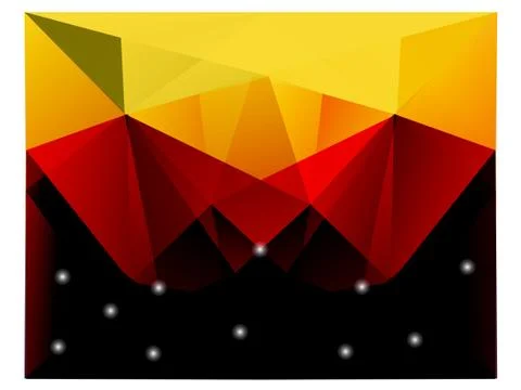 Abstract geometric background formed by triangular polygons Stock Illustration