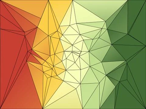 Abstract geometric background formed by triangular polygons Ilustração Stock