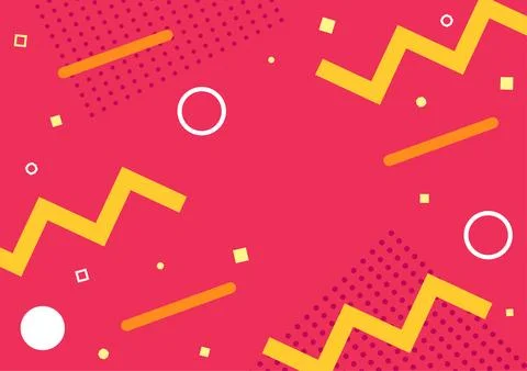 Abstract geometric background, geometric shape on red background, vector il.. Stock Illustration