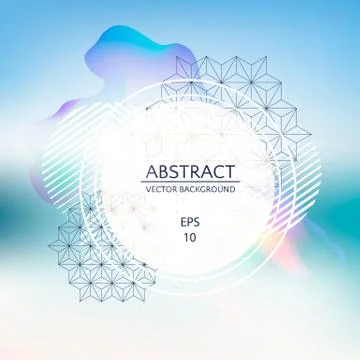 Abstract geometric background. Geometric tech poster. Vector illustration EPS Stock Illustration