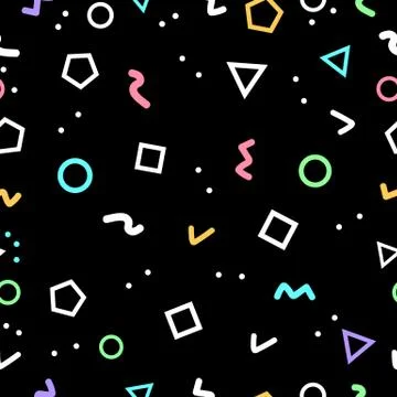 Abstract geometric background, geometry shapes made by triangles, circles Stock Illustration