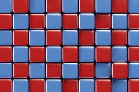 Abstract geometric background with glossy cubes structure Illustrazione stock