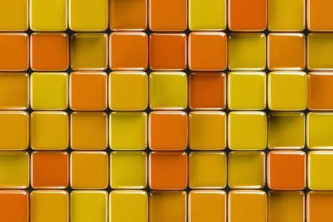 Abstract geometric background with glossy cubes structure Stock Illustration