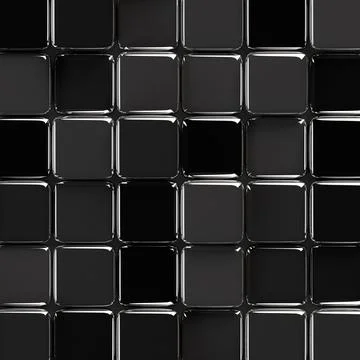 Abstract geometric background with glossy cubes structure Illustrazione stock