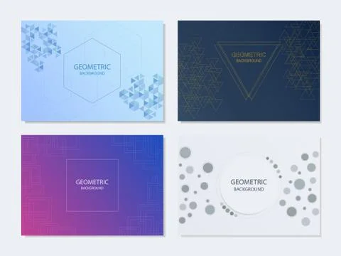 Abstract geometric background gradient bundle shape style with line. vector i Stock Illustration