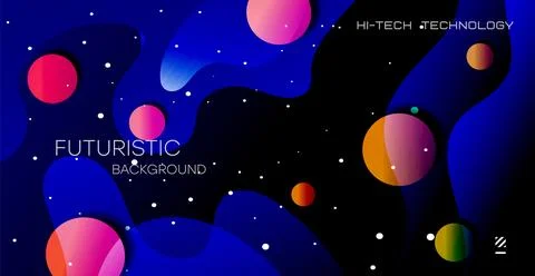 Abstract geometric background. Gradient minimalist retro poster graphics ve.. Stock Illustration