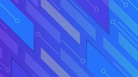 Abstract Geometric Background with Gradient Pattern and Dynamic Shapes Stock Illustration