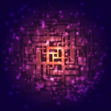 Abstract geometric background with graphic visualization of data, physics, sp イラスト素材