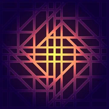 Abstract geometric background, graphic visualization of data, interaction, sc イラスト素材