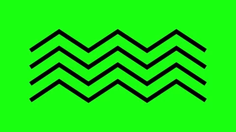Abstract geometric background at green screen Stock Footage 289435589