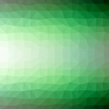 Abstract geometric background of green triangular polygons Stock Illustration