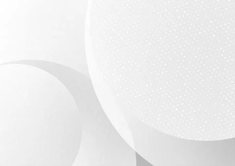Abstract geometric background with grey circles and particles イラスト素材