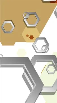 Abstract geometric background with hexagon, middle ages color composition. Ve Ilustración de archivo