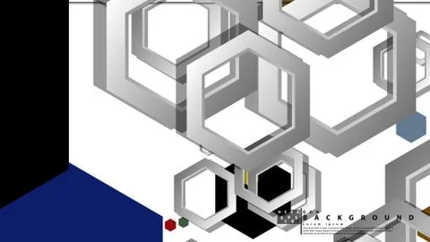 Abstract geometric background with hexagon, middle ages color composition. Ve Ilustración de archivo